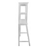 Casual Home Spacesaver 100% Solid Wood Over The Toilet Rack with Shelves - White view 4