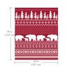 FBTS Prime Throw Blanket 50x60 Inch Red Bear Christmas Blanket Throws for Couch Soft view 2