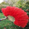 10pcs/lot Ostrich and Marabou Feather Fan Burlesque Showgirl & Boudoir Decorative Feather Fan Dance Party Wedding Props - Purple view 2