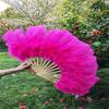 10pcs/lot Ostrich and Marabou Feather Fan Burlesque Showgirl & Boudoir Decorative Feather Fan Dance Party Wedding Props - Purple view 3
