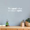 Vinyl Wall Art Decal - We Repeat What We Don't Repair - 6.5" x 21" - Trendy Inspiring Positive Mind Quote Sticker for Bedroom Living Room Classroom School Office Business Decor (White) view 1