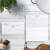 321Done Folding Recipe Cards - Set of 50, 6x5 folds to 3x5, Double-sided Rustic White Recipe Cards, Script Design for Bridal Shower & Wedding Gift, Made in USA view 3