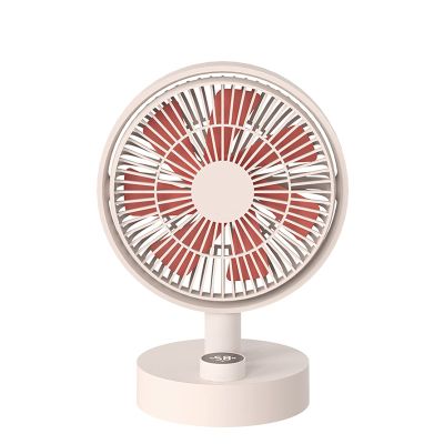 JONJUMP Desktop Fan Digital Display Shaking Head USB Fan Stepless Wind Speed Low Noise Portable Plume Version for Office