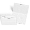 321Done Folding Recipe Cards - Set of 50, Extra Large 8x6 folds to 4x6, Double-sided Rustic White Recipe Cards, Script Design for Bridal Shower & Wedding Gift, Made in USA view 1