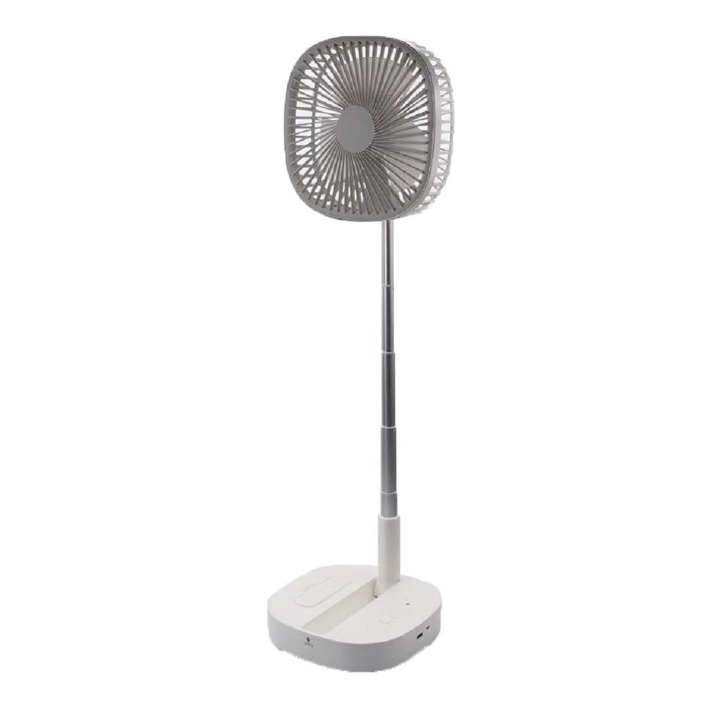JONJUMP Electric Fan Outdoor Cooling Adjustable Quiet Desktop Fan USB Rechargeable, Remote Control and Adjustable In Height