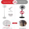 JONJUMP Electric Fan Outdoor Cooling Adjustable Quiet Desktop Fan USB Rechargeable, Remote Control and Adjustable In Height view 2