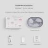 JONJUMP Electric Fan Outdoor Cooling Adjustable Quiet Desktop Fan USB Rechargeable, Remote Control and Adjustable In Height view 4