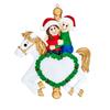 3D Personalized Our First Christmas Ornament 2025 Custom Carousel Couple Ornaments Horse Riding Couples Ornament 2025 Family of 2 Unique for a Couple Ornaments Couples Unique Gifts view 2
