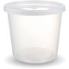 DuraHome Deli Containers with Lids 24oz. Leakproof 30 Sets BPA-Free Plastic Food Storage Cups Clear Airtight Takeout Container Heavy-Duty, Microwaveable Freezer Safe Disposable/Reusable view 2
