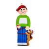 3D Boy with Pet Christmas Ornament 2025 - Personalized Boy Tangled to Pet Ornaments for Christmas Tree - Custom Dog Ornaments for Xmas Tree - Unique Xmas Gifts for Dogs - Gifts for Dog Lovers & Pets view 2