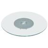 LKP 90cm/ 35inch Round Rotatable Turntable Large Lazy Susan Tabletop Rotating Tray Tempered Glass Serving Tray for Kitchen Dining Table view 1