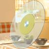 LKP 90cm/ 35inch Round Rotatable Turntable Large Lazy Susan Tabletop Rotating Tray Tempered Glass Serving Tray for Kitchen Dining Table view 1