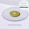LKP 90cm/ 35inch Round Rotatable Turntable Large Lazy Susan Tabletop Rotating Tray Tempered Glass Serving Tray for Kitchen Dining Table view 4