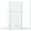 Clear Floral Glass Square Planter 28" H x 6" W x 6" L - Reversible Vision Glass Pot view 1