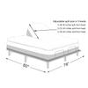 28-30" Split from Top King Mattress Protector for Adjustable Bed Upper Flex Head Waterproof Matressprotector Ultra Soft Jersey Noiseless Fitted Matress Cover view 3