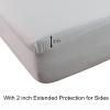 28-30" Split from Top King Mattress Protector for Adjustable Bed Upper Flex Head Waterproof Matressprotector Ultra Soft Jersey Noiseless Fitted Matress Cover view 4