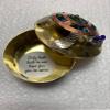 Pilgrim Imports Bronze Nickel and Copper Trinket Box Handmade Fair Trade- Gem Sea Turtle view 3