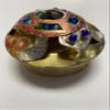 Pilgrim Imports Bronze Nickel and Copper Trinket Box Handmade Fair Trade- Gem Sea Turtle view 4