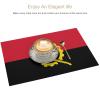 Angolan Flag Heat-Resistant Non-Slip Easy to Clean Placemats for Kitchen Table, Stain Resistant Washable Polyvinyl Chloride PVC Table Mats Woven 1 PCS view 3