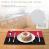 Angolan Flag Heat-Resistant Non-Slip Easy to Clean Placemats for Kitchen Table, Stain Resistant Washable Polyvinyl Chloride PVC Table Mats Woven 1 PCS view 4