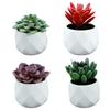 4pcs Fake Succulent Plant Decor Cacti Potted Plants Succulents Artificial Realistic Succulent Plants Artificial Plants Artificial Succulent Pots Cactus Decor Desktop Small Plant view 1
