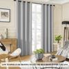 100% Blackout Curtains , 96 inches 2 Panel Sets, Heat and Full Light Blocking Drapes with Grommets for Bedroom, Thermal Insulated Window Treatment Drapes for Living Room (Light Grey, 52Wx96L) view 4