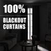 100% Blackout Curtain Panels, 84 inches 2 Panel Sets, Heat and Full Light Blocking Drapes with Grommets for Bedroom, Thermal Insulated Window Treatment Drapes for Nursery (Greyish White, 52Wx84L) view 2