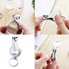 100pcs-Personalized 4 in 1 Multi Function Bottle Opener, Nail Clipper, Wedding Favors Brewery, Private Customized, Sliver, Multitool Gifts for Men view 3