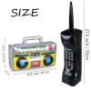 Virtue morals 3 Pcs Inflatable Mobile Phone Props Inflatable Radio Boombox for 80s 90s Party Decorations Hip Hop Theme Party Supplies view 2