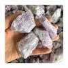 Gemstone Natural raw Mineral Stone Material Purple kunzite Quartz Rough for feng Shui 200g view 1