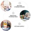 1pc Rotating Kitchen Seasoning Storage Rack Multipurpose Condiment Bottle Holder Compact Design for Countertop Organization Space-Saving for Narrow Spaces view 2