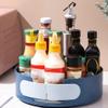 1pc Rotating Kitchen Seasoning Storage Rack Multipurpose Condiment Bottle Holder Compact Design for Countertop Organization Space-Saving for Narrow Spaces view 3