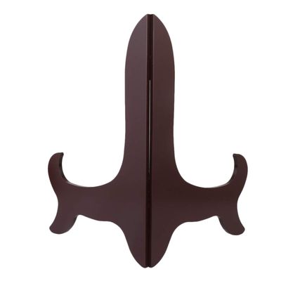 BESPORTBLE Wooden Easel Plate Stand 16 Inch Chinese Display Stand Puer Tea Shelf Bracket Natural Wood Folding Tray for Wedding Tabletop Desk Display Decor