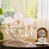 Crystal Candle Holders with 3 Candelabras Crystal Candelabra Classic Elegant Design with Crystal Drops Retro Candlestick Holder for Wedding Dinner Table Decoration Gifts view 2
