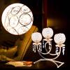 Crystal Candle Holders with 3 Candelabras Crystal Candelabra Classic Elegant Design with Crystal Drops Retro Candlestick Holder for Wedding Dinner Table Decoration Gifts view 4