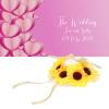 AUNMAS Wedding Cushion, Pillow, Sunflower Pillow Wedding Ceremony Cushion with Heart Shape Case for Wedding Party view 3