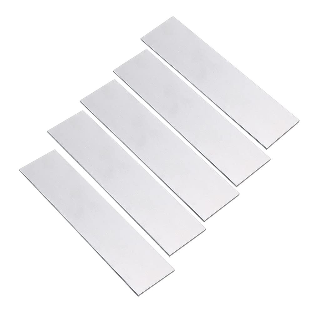 GOONSDS Aluminum Plate 6061Aluminum is Great for Welding and Forming. It Has Good All Purpose Strength Length: 500mm/19.68inch 5pcs,Silver,30mmx500mmx5mm