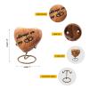 5MOONSUN5 Wooden Handcrafted Heart Urn Keepsake Cremation Urn for Human pet Ashes - Perfect for Adults & Infants with Brass Stand 3 inch with Engraving Always in My Heart view 3