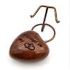 5MOONSUN5 Wooden Handcrafted Heart Urn Keepsake Cremation Urn for Human pet Ashes - Perfect for Adults & Infants with Brass Stand 3 inch with Engraving Always in My Heart view 4