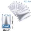 100 Pieces 5 x 7 Inch Mylar Bags Small, 5 Mil Mylar Bags for Food Storage Coffee Beans Dry Food, Thick Sealable Mylar Bag Small Size view 2