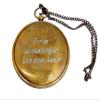 AYZCORP Personalized Sundial Compass with Leather Case and Chain - Push Open Compass - Antiquated Finish -Sundial Clock Custom Gift Baptism Gifts, Best Easter, Birthday, Mothers Day, Fathers Day, view 2