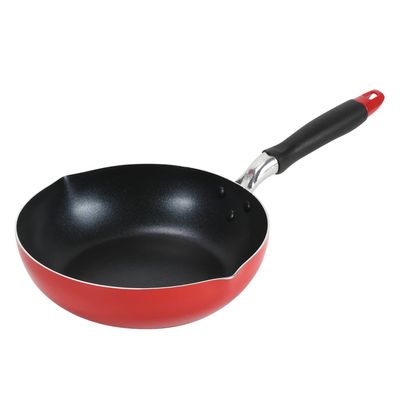 Bestco IH ND-9453 Deep Frying Pan, 9.4 inches (24 cm), Red, Modena