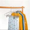 Quality Metal Pant/Skirt Blouse Hanger 10-Pack, Heavy-Duty Skirt Hangers with Clips, Adjustable Clip Pants Hanger, Chrome (Chrome, 10) view 3