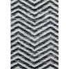 A&B Home Cotton/Denim Carpet with Shuttle Weave Durrie with Hamming - 24" x 36" - Chevron Pattern - Multi view 1