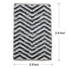 A&B Home Cotton/Denim Carpet with Shuttle Weave Durrie with Hamming - 24" x 36" - Chevron Pattern - Multi view 2