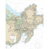 Cape Ann, Gloucester Harbor, Annisquam Nautical Chart Microfiber Duvet Cover, Queen - 88" x 88" view 3