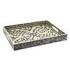 A&B Home Capiz Tray with Handles - Black or Green 15"x12" view 1