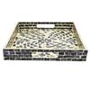 A&B Home Capiz Tray with Handles - Black or Green 15"x12" view 4