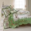 BrylaneHome Ava Oversized Embroidered Cotton Quilt - King, Plum view 3