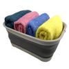 SAMMART 12L (3.17 Gallon) Collapsible Tub - Foldable Dish Tub - Portable Washing Basin - Space Saving Plastic Washtub (1, Grey/Dark Grey) view 1